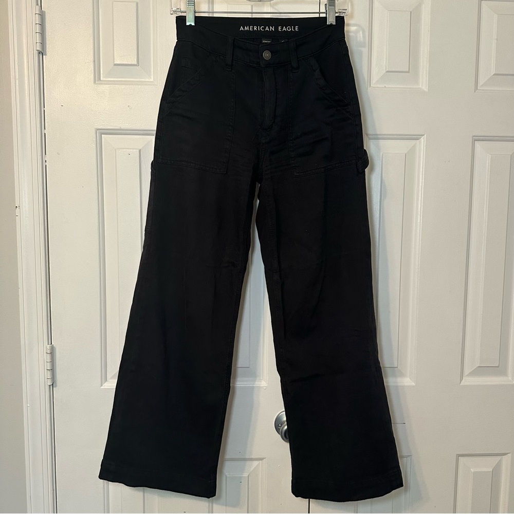 American eagle black cargo pants